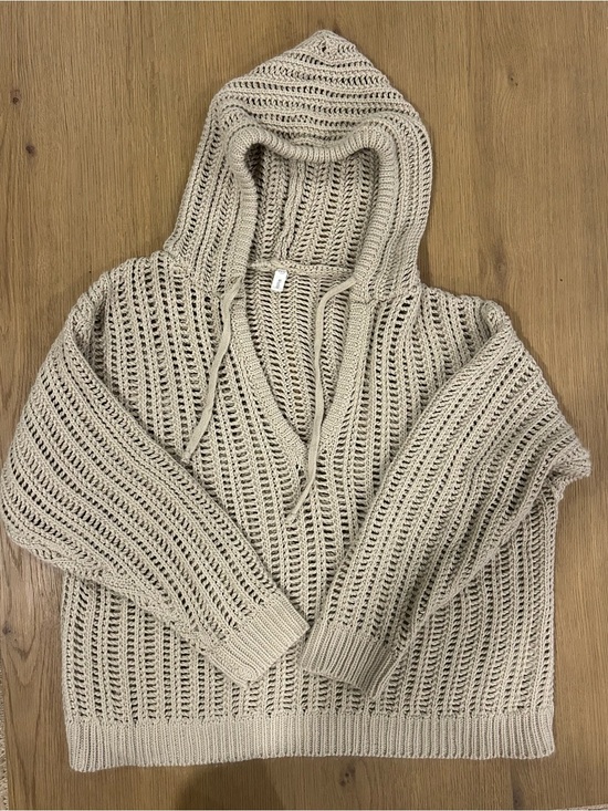 Wishlist Sweaters - Wishlist Open Knit Hooded Sweater